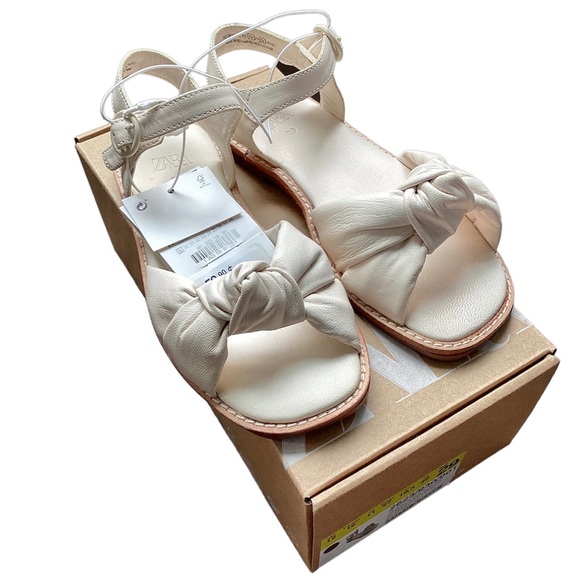 ZARA kids knotted leather slipper - size EU 29, US 12 - Picture 3 of 8